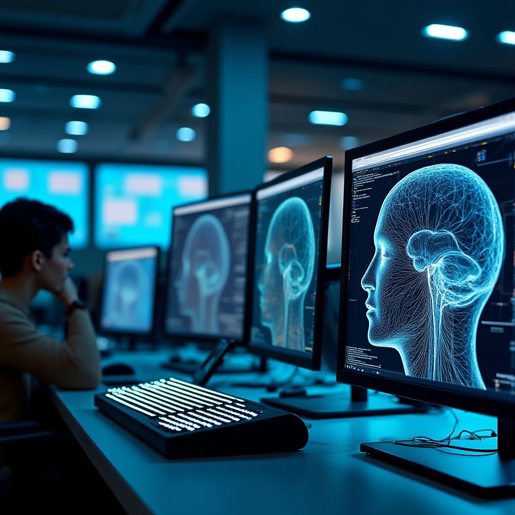 AI Academy laboratuvar ortamında praktik çalışma