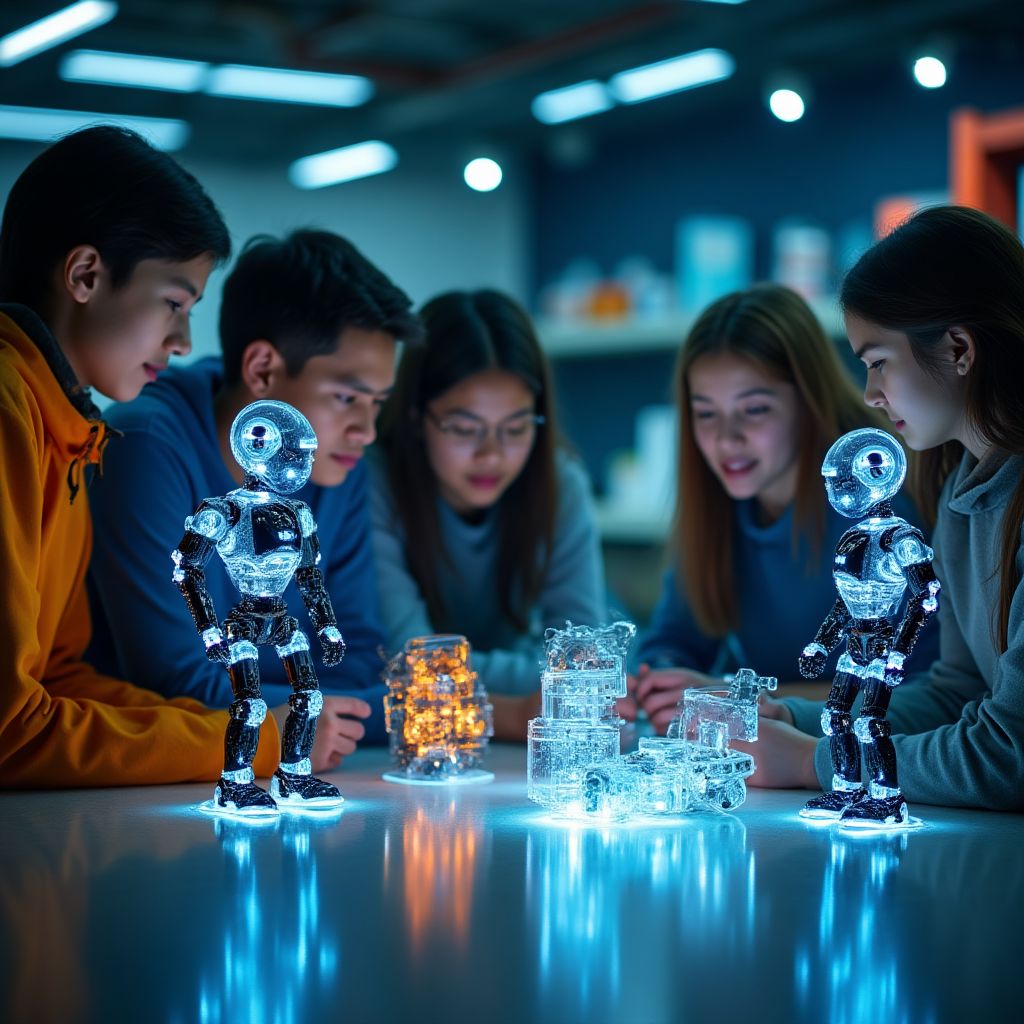 AI Academy öğrenciler grup proje çalışması